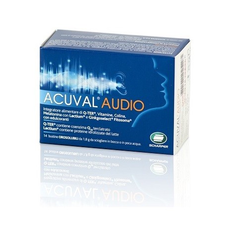 Scharper Acuval Audio integratore per acufene e udito 14 bustine