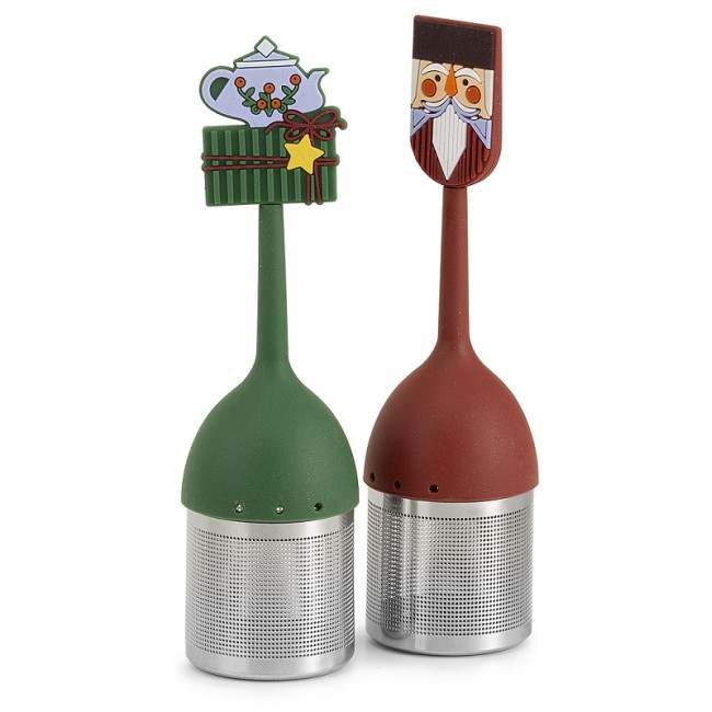 Neavita Filtro Infusore in acciaio con decorazione Schiaccianoci in silicone 1 pezzo