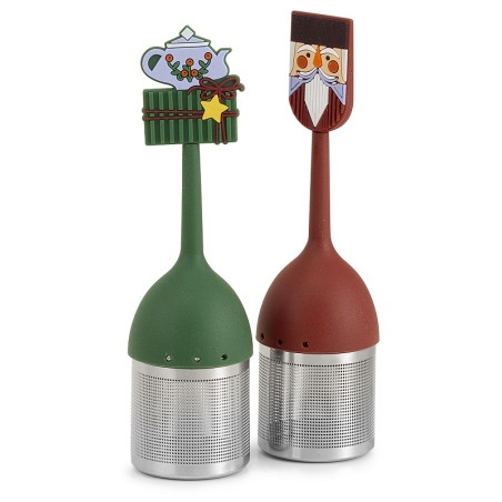 Neavita Filtro Infusore in acciaio con decorazione Schiaccianoci in silicone 1 pezzo