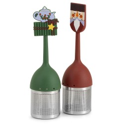 Neavita Filtro Infusore in acciaio con decorazione Teiera in silicone 1 pezzo