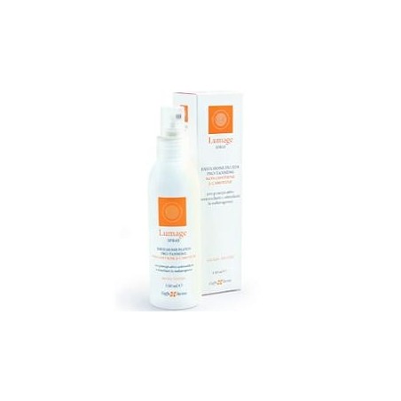 Lumage Spray Emulsione fluida viso corpo per abbronzatura idratante lenitiva 150 ml Lumage Spray Emulsione fluida viso corpo per abbronzatura idratante lenitiva 150 ml