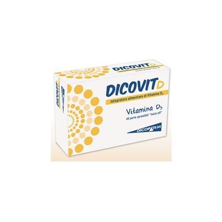 Dicovit D integratore di vitamina D3 per ossa e sistema immunitario 45 perle