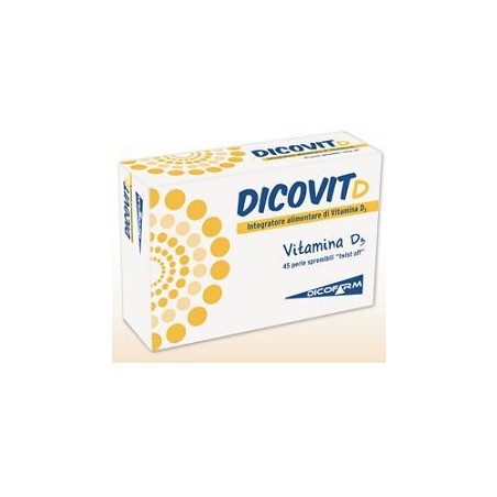 Dicovit D integratore di vitamina D3 per ossa e sistema immunitario 45 perle Dicovit D integratore di vitamina D3 per ossa e sistema immunitario 45 perle