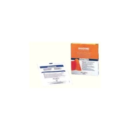 Inadine medicazione sterile antisettica 9,5 x 9,5 cm 10 pezzi Inadine medicazione sterile antisettica 9,5 x 9,5 cm 10 pezzi