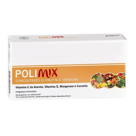 POLIMIX - Concentrato di Frutta e Verdura 30 tavolette masticabili