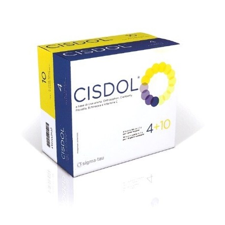 Cisdol 4 Bustine Blu + 10 Bustine Gialle Integratore per Vie Urinarie
