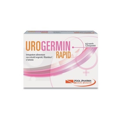 Urogermin Rapids 15 capsule - Integratore drenante e per le vie urinarie