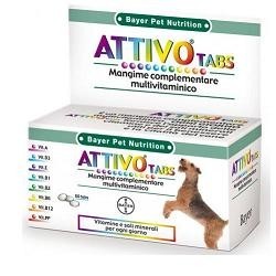 Pet Nutrition Attivo integratore multivitaminico per la vitalità del cane 60 compresse