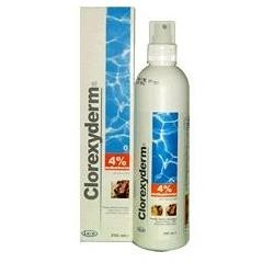 Clorexyderm 4% soluzione detergente disinfettante per cani e gatti 250 ml