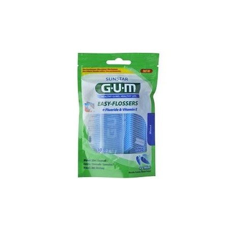 Gum Easy Flosser forcelle interdentali alla menta contro la placca 30 pezzi Gum Easy Flosser forcelle interdentali alla menta contro la placca 30 pezzi