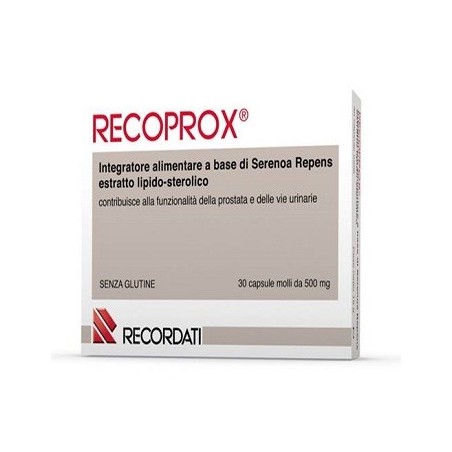 Recoprox integratore per il benessere della prostata 30 capsule molli Recoprox integratore per il benessere della prostata 30 capsule molli