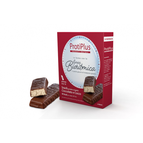 Protiplus Barretta Cioccolato e Cocco - Barretta Iperproteica Dieta Bioritmica