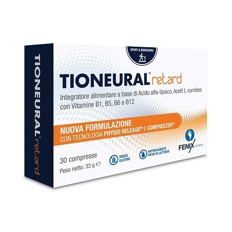 Tioneural Retard 30 compresse - Integratore per il sistema nervoso Tioneural Retard 30 compresse - Integratore per il sistema nervoso