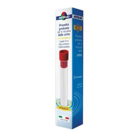 M-AID Provetta graduata per le analisi delle urine tappo a pressione 12 ml M-AID Provetta graduata per le analisi delle urine tappo a pressione 12 ml