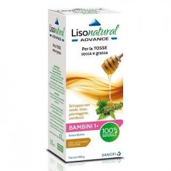 Sanofi Lisonatural Advance Bambini sciroppo per tosse secca e grassa 180 g
