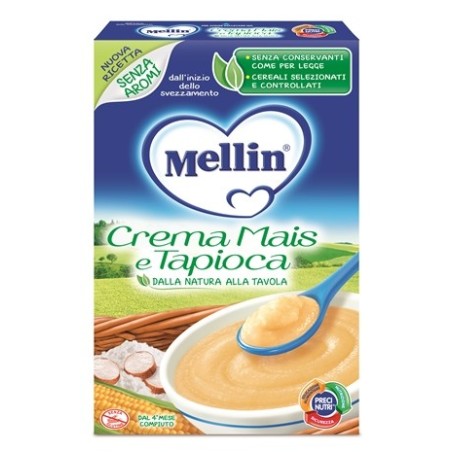 Mellin Crema di Mais e Tapioca 200 g - Alimento per la Prima Infanzia Mellin Crema di Mais e Tapioca 200 g - Alimento per la Prima Infanzia