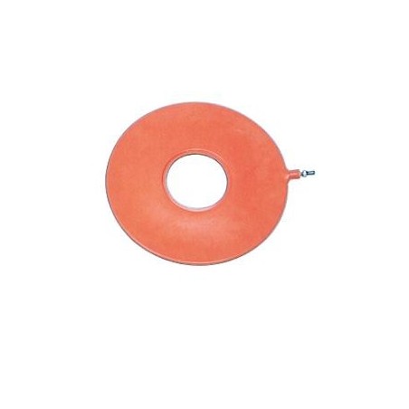 Ciambella gonfiabile rotonda stampata in gomma rossa antidecubito 45 cm Ciambella gonfiabile rotonda stampata in gomma rossa antidecubito 45 cm