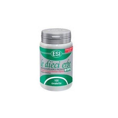 ESI Le Dieci Erbe +Forte integratore digestivo contro la stitichezza 100 ovalette ESI Le Dieci Erbe +Forte integratore digestivo contro la stitichezza 100 ovalette