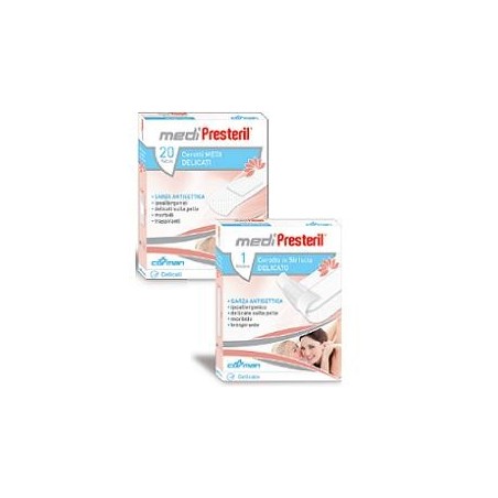 mediPresteril Cerotti medi delicati ipoallergenici 7x2cm - 20 pezzi mediPresteril Cerotti medi delicati ipoallergenici 7x2cm - 20 pezzi
