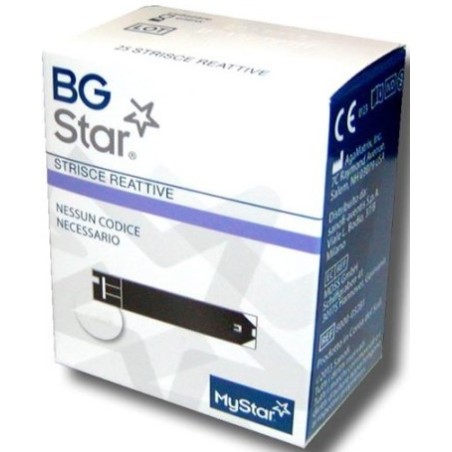 Bgstar Mystar Extra 25 strisce reattive per la misurazione della glicemia Bgstar Mystar Extra 25 strisce reattive per la misurazione della glicemia