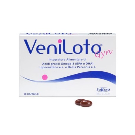 Veniloto Gyn integratore drenante e per la circolazione 20 Capsule