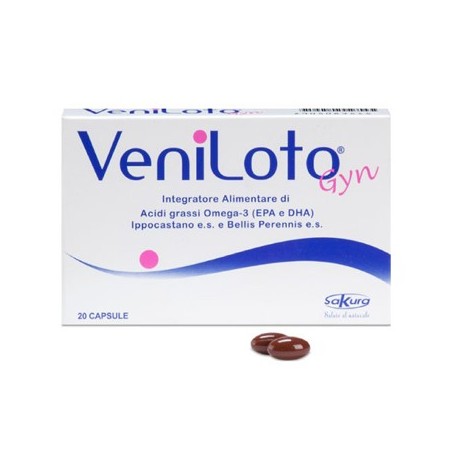 Veniloto Gyn integratore drenante e per la circolazione 20 Capsule Veniloto Gyn integratore drenante e per la circolazione 20 Capsule