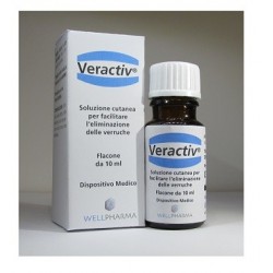 Veractiv 10 ml - Soluzione cutanea per eliminare le verruche