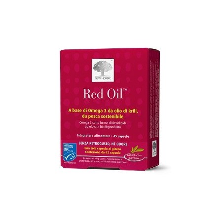 Red Oil integratore con olio di Krill per funzione cardiovascolare 45 capsule Red Oil integratore con olio di Krill per funzione cardiovascolare 45 capsule