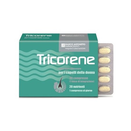 Tricorene 30 Compresse Integratore per Capelli e Unghie Tricorene 30 Compresse Integratore per Capelli e Unghie