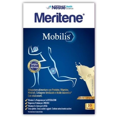 Meritene Mobilis Vaniglia 10 Bustine per Articolazioni, Ossa e Muscoli Meritene Mobilis Vaniglia 10 Bustine per Articolazioni, Ossa e Muscoli