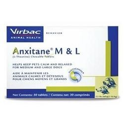 Virbac Anxitane M/L integratore rilassante calmante per cani e gatti 30 compresse