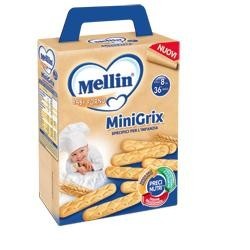 Mellin Primi Dentini MiniGrix grissini per lo svezzamento dei bambini 180 g