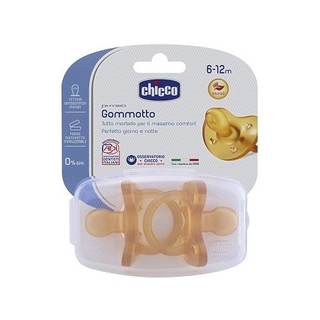 Chicco Physio Gommotto Caucciù succhietto extra morbido 6-12 mesi Chicco Physio Gommotto Caucciù succhietto extra morbido 6-12 mesi