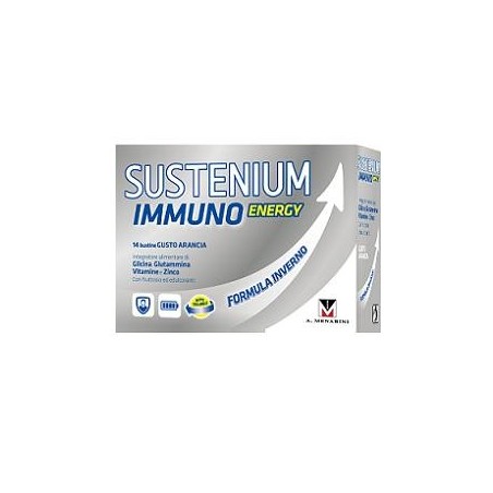 Sustenium Immuno Energy integratore per difese immunitarie gusto arancia 14 bustine Sustenium Immuno Energy integratore per difese immunitarie gusto arancia 14 bustine