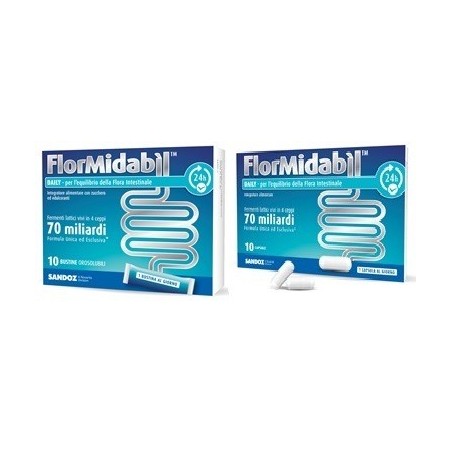 FlorMidabìl Daily 10 Capsule Integratore di Probiotici per l'Intestino FlorMidabìl Daily 10 Capsule Integratore di Probiotici per l'Intestino