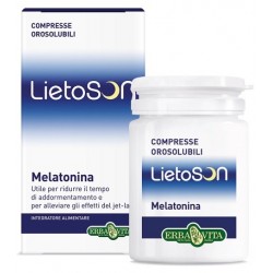 Erba Vita LietoSon Melatonina integratore per addormentamento 40 compresse orosolubili