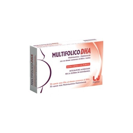 Multifolico DHA integratore per gravidanza e allattamento 60 capsule Multifolico DHA integratore per gravidanza e allattamento 60 capsule
