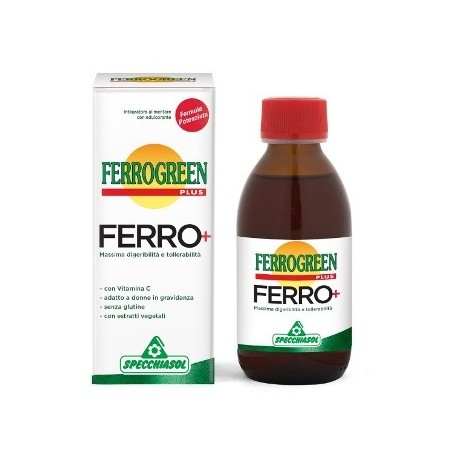 Ferrogreen Plus Ferro+ integratore a base di ferro al gusto di frutta 170 ml