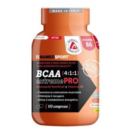 NamedSport BCAA 4:1:1 extreme PRO integratore di aminoacidi ramificati 110 compresse NamedSport BCAA 4:1:1 extreme PRO integratore di aminoacidi ramificati 110 compresse
