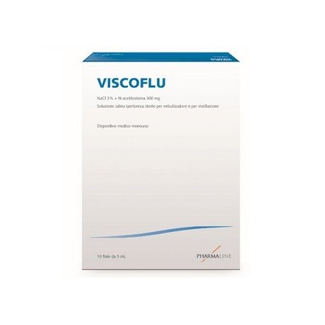 Viscoflu 10 flaconcini - Soluzione ipertonica per le vie respiratorie