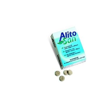 AlitoSan Fitocomplesso vigoroso per eliminare l'alitosi 40 tavolette AlitoSan Fitocomplesso vigoroso per eliminare l'alitosi 40 tavolette