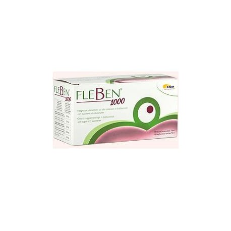 THD Fleben 1000 integratore per microcircolo 10 flaconcini 15 ml