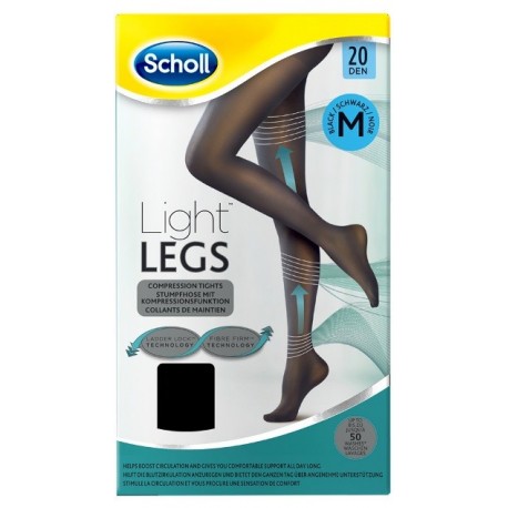 Dr.Scholl Light Legs Collant a compressione graduata 20 den taglia M nero