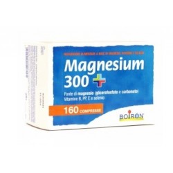 Boiron Magnesio 300+ - Integratore di magnesio contro stanchezza e stress 160 pastiglie