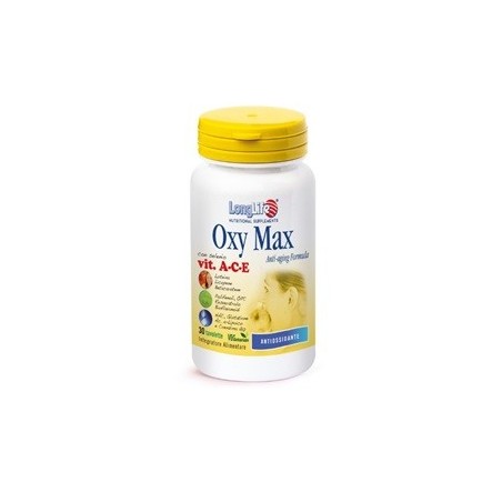 LongLife Oxy Max integratore antiossidante anti-età 30 tavolette LongLife Oxy Max integratore antiossidante anti-età 30 tavolette