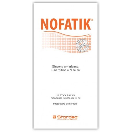 Nofatik integratore per stanchezza e dell'affaticamento 14 stick packs da 15 ml