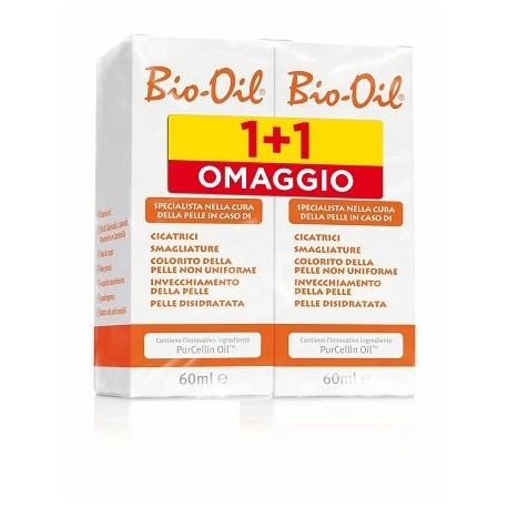 Bio Oil Olio Dermatologico per Smagliature e Cicatrici 60+60ml BIPACK SPECIAL PROMO