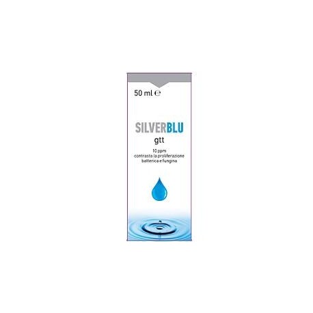 Silver Blu argento microcolloidale contro batteri e funghi di naso e bocca 50 ml
