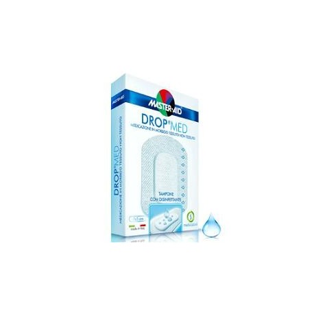 M-AID Drop Med Cerotto traspirante con disinfettante 10,5 x 18 cm 5 pezzi