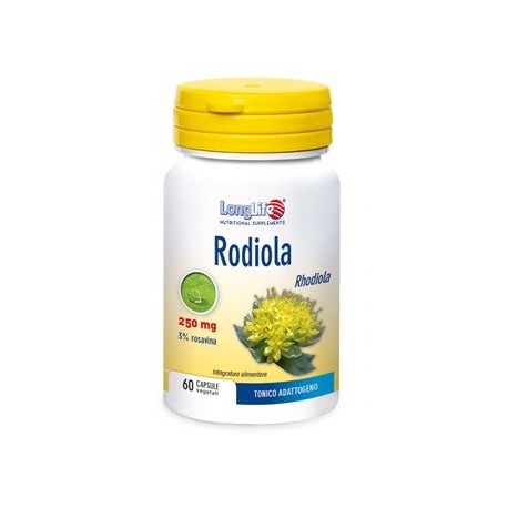 LongLife Rodiola 250 mg integratore tonico adattogeno 60 capsule